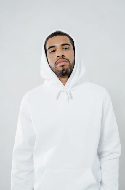 hoodie blanc homme oversize