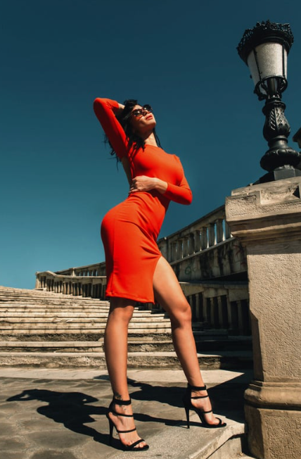 robe tendance femme à manches longues