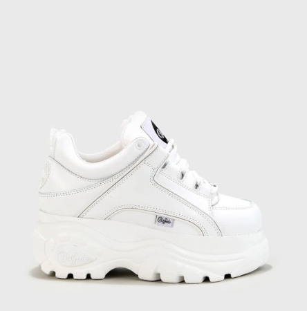 BUFFALO CLASSIC LOW WHITE Leather