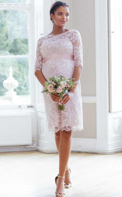 Robe de Grossesse Amelia Courte Rose