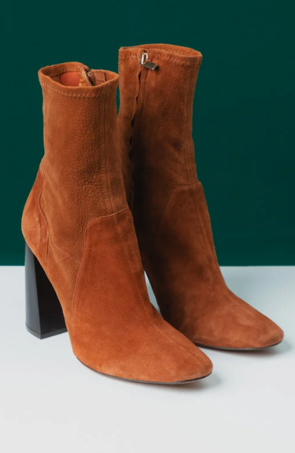 bottes daim femme