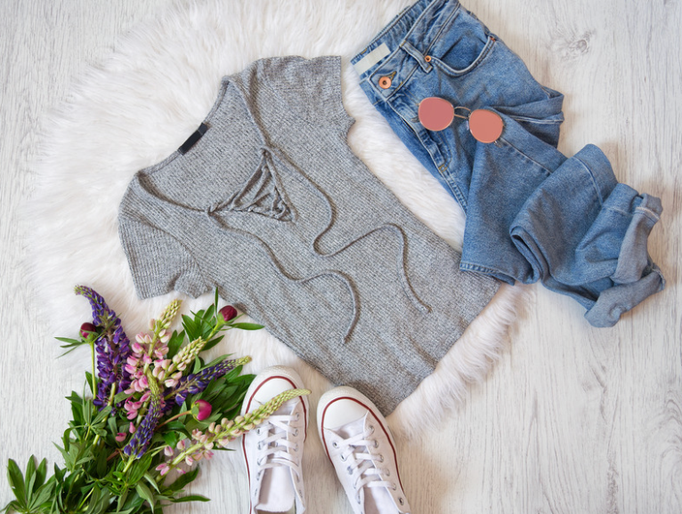 jean basket femme