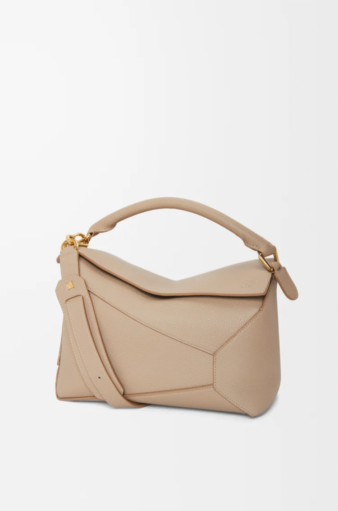 Petit sac Puzzle en cuir de veau grainé souple
