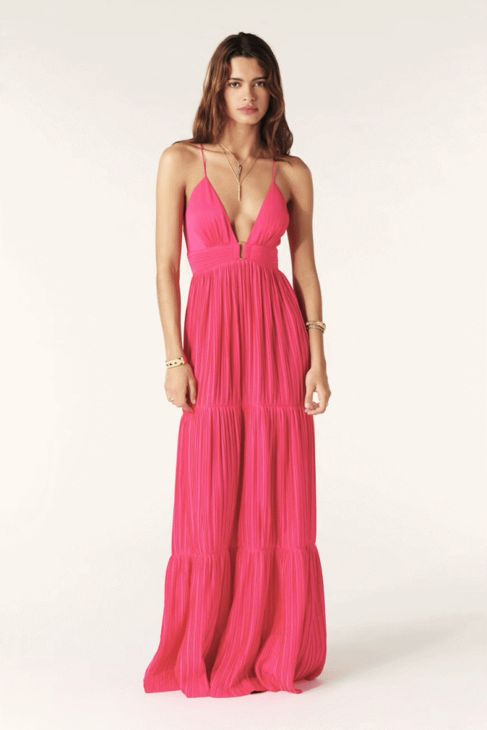 Robe Longue Bretelles Wasta Fuchsia // ba&sh FR