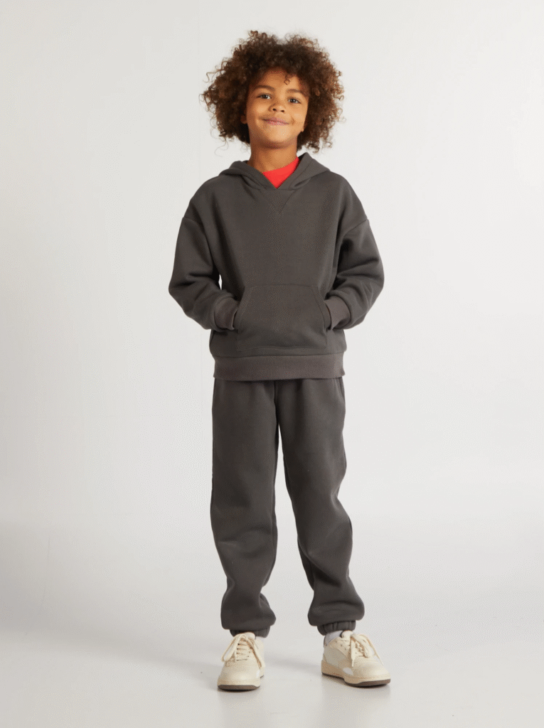 Pantalon de jogging uni - gris - Kiabi