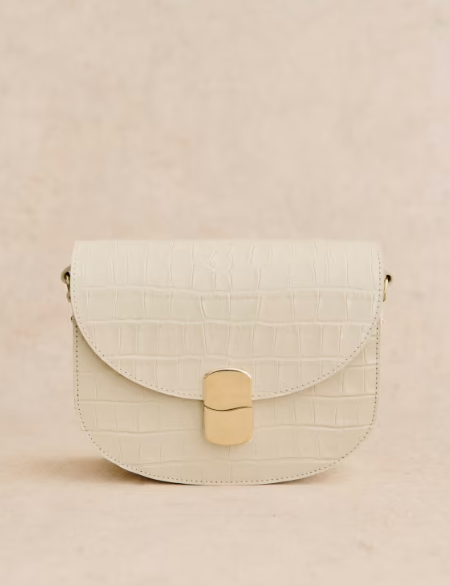 Sac Claude - Ecru Croco